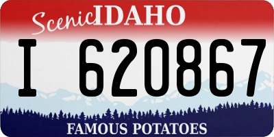ID license plate I620867