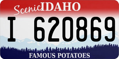 ID license plate I620869
