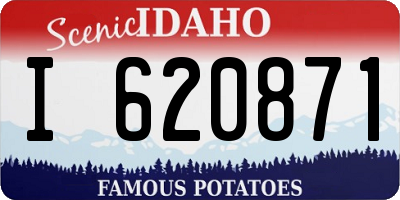 ID license plate I620871