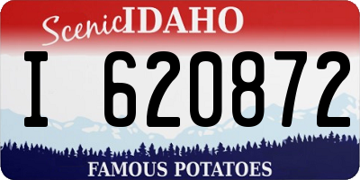 ID license plate I620872