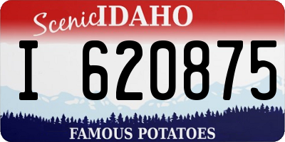 ID license plate I620875