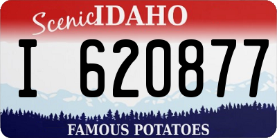 ID license plate I620877