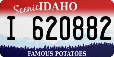 ID license plate I620882