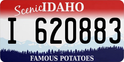 ID license plate I620883