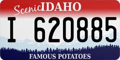 ID license plate I620885