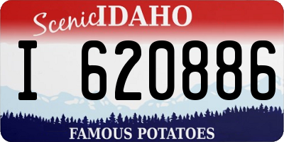 ID license plate I620886