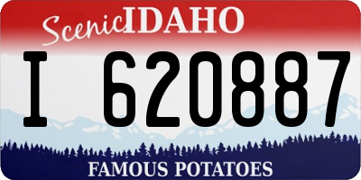 ID license plate I620887