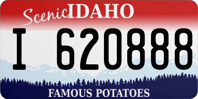 ID license plate I620888
