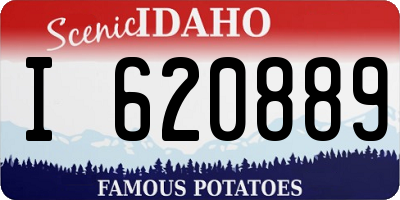 ID license plate I620889
