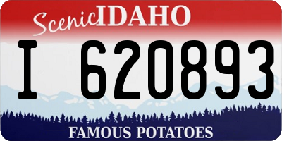 ID license plate I620893