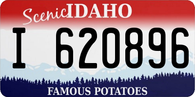 ID license plate I620896