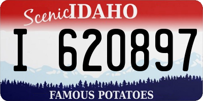 ID license plate I620897