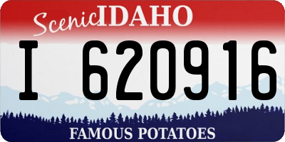 ID license plate I620916