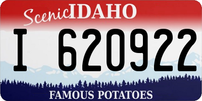 ID license plate I620922