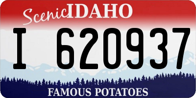 ID license plate I620937