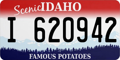 ID license plate I620942