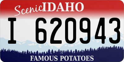 ID license plate I620943