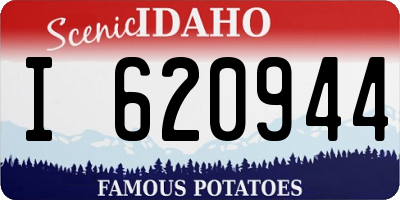 ID license plate I620944