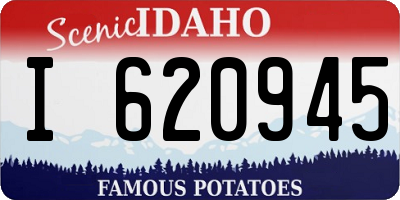 ID license plate I620945