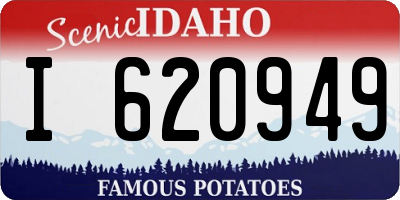 ID license plate I620949
