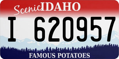 ID license plate I620957