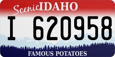 ID license plate I620958