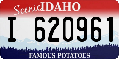 ID license plate I620961