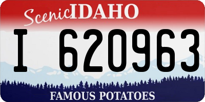 ID license plate I620963