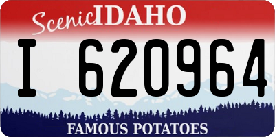 ID license plate I620964