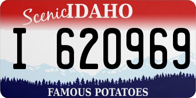 ID license plate I620969