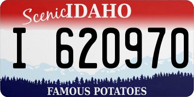 ID license plate I620970