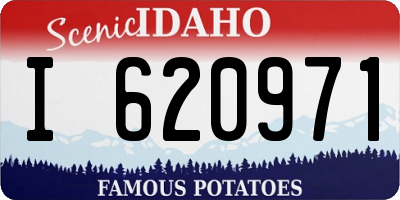 ID license plate I620971