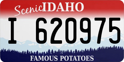 ID license plate I620975