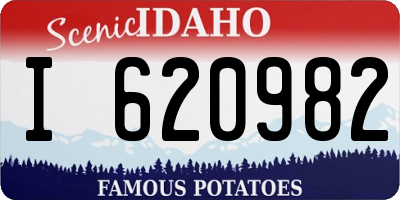 ID license plate I620982