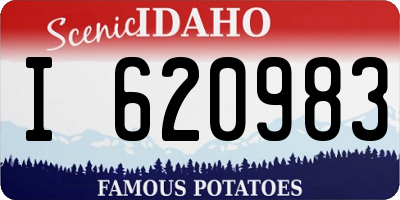ID license plate I620983