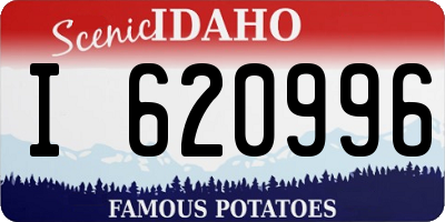 ID license plate I620996