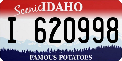 ID license plate I620998