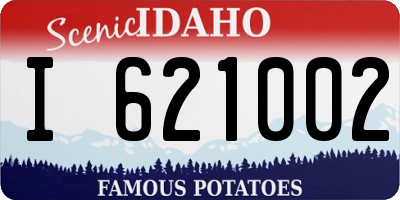ID license plate I621002