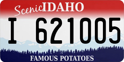 ID license plate I621005