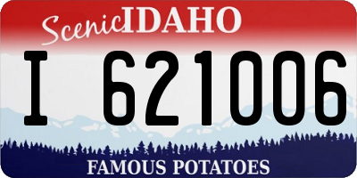 ID license plate I621006