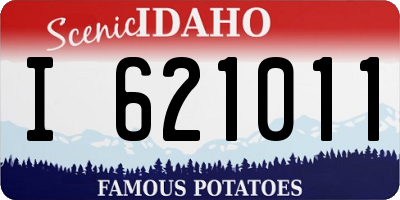 ID license plate I621011