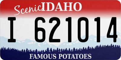 ID license plate I621014