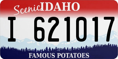 ID license plate I621017