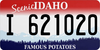 ID license plate I621020