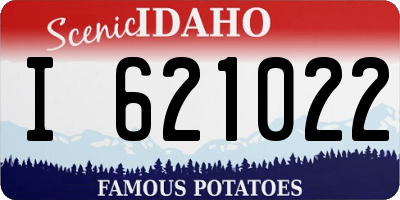ID license plate I621022