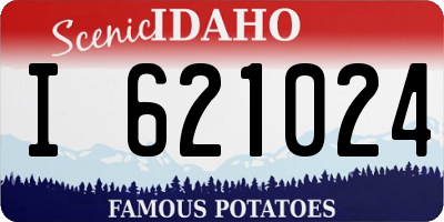 ID license plate I621024
