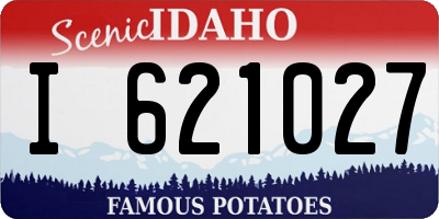 ID license plate I621027