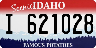 ID license plate I621028