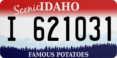 ID license plate I621031