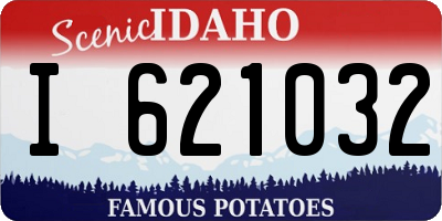 ID license plate I621032